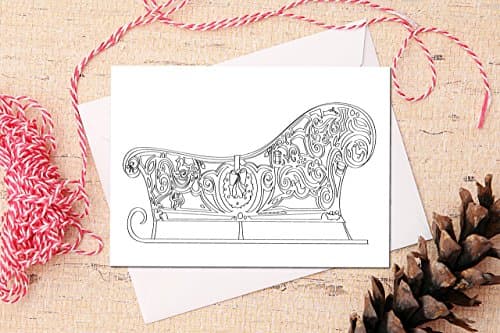 Christmas Coloring Card