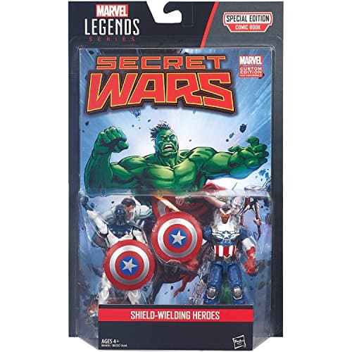Marvel Legends Series Comic Shield-Wielding Heroes, 2-Pack