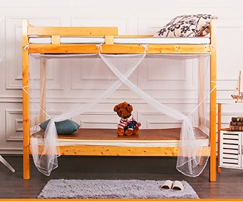 Tofover Mosquito Net, Bunk Bed Encryption Nets Bed Canopy Fly Screen Square Netting Curtains Insect Protection Repellent Shield for Home & Travel (150190170 cm)