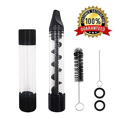 Grinder Blunt Kit - Herb Storage Tool Set with Drawstring Bag (Black)