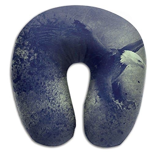 Creative Eagle Ink Paint Design Comfortable U Shaped Neck Pillow Soft Neck Support Pattern Pillow For Rest,Travel,Car,Airplane,Bed,Sofa