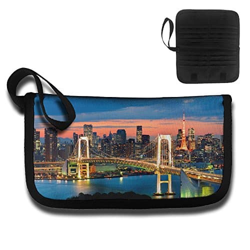 Tokyo Skyline Multi-function Travel Document Receipt And Receipt Bag Fashion Printing Card Package