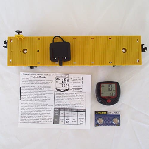 Yellow Flatcar O Gauge Model Train Speedometer Odometer