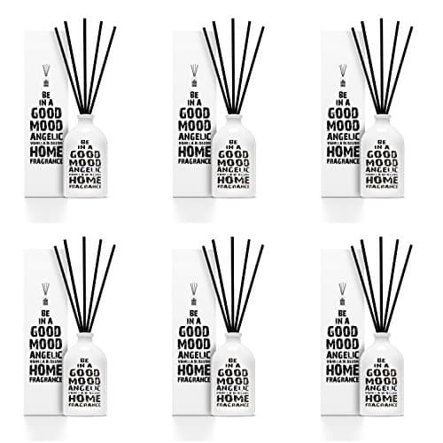 Be in a Good Mood Aromatherapy Diffuser Sticks | Reed Diffuser Set | Aromatic Home Fragrance Set | Essential Oil Diffuser Sticks, Made of Natural Scented Oils Blend - 6 Pack (Vanilla Blossom)