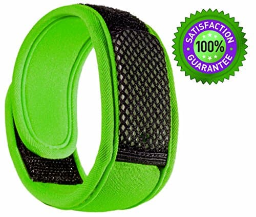 Mosquito Repellent Bracelet, Plus 4 essential oils Diffuser Refills Set, 100% Pure Therapeutic Grade. Guaranteed to work ! No Spray or oil mess. All natural - Deet free. Life time guarantee !(green)