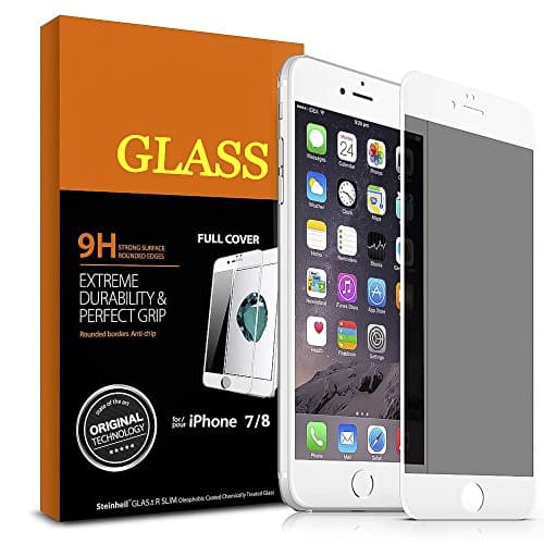 Explosion proof Screen Protector Tempered protective film 5D Touch Full Frame 9H Hardness Not broken edge for iphone6 iphone8 (White)