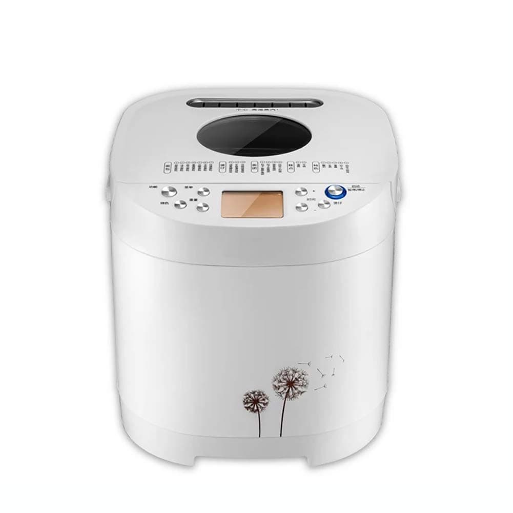 DOOK 650W Automatic Bread Maker,Programmable Bread Maker, LED Display, (21 Programs, Online Recipes, 3 Shell Colors, 13-Hour Appointment, 1-Hour Insulation (305 280 285mm White Dandelion)