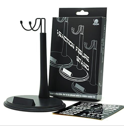1/6 Scale Action Figure Base Display Stand U Type for 12 inches Hot Toys, Adjustable Height, Pack of 1, Retail Package, Black