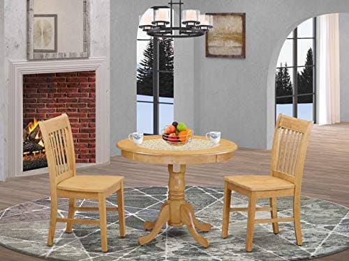 3 Pc Dining Room Set - Small Kitchen Table And 2 Dining Chair