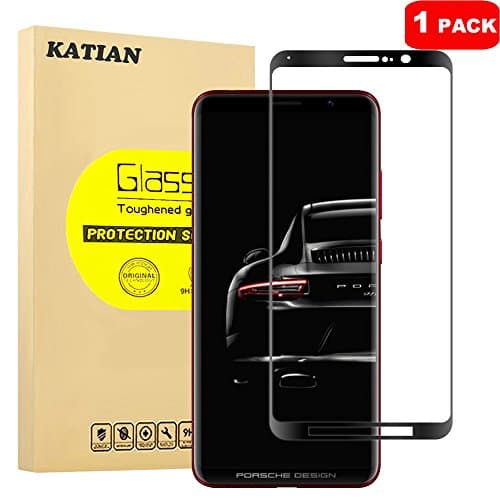 KATIAN Compatible with Huawei Mate RS 3D Screen Protector with 9H Hardness & 3D Touch, KATIAN HD Full Coverage [No-Bubble][Scratch-proof] Tempered Glass Film for Huawei Mate RS [Black]