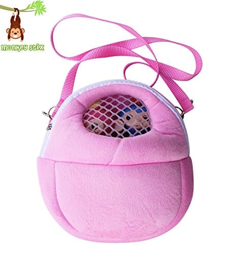 Monkey CASE - Toy Compatible Carrying case with mesh Window - Fits All Kinds of Toys - Interactive Baby Finger Monkey Compatible case (Pink) Accessory Accessories