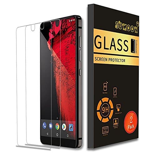 Essential Phone PH-1 Screen Protector, SUMOON 2.5D Arc Edges Tempered Glass Screen Protector [9H Hardness] Anti-Scratch [Ultra HD Clear] Anti-Bubble for Essential Phone PH-1 (2 PACK)