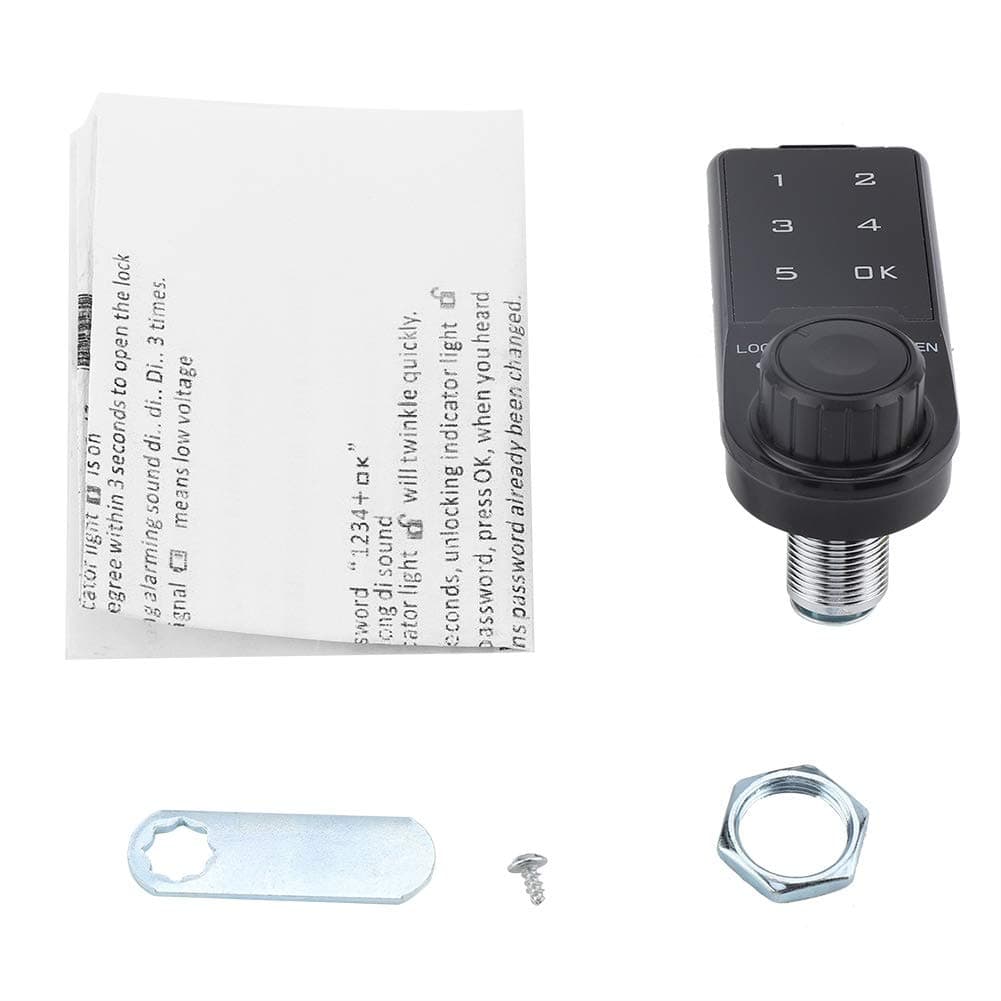 Alinory Touch Keypad Password Key Access Lock Digital Electronic Security Cabinet Coded Locker deadbolt (安装尺寸L=20)