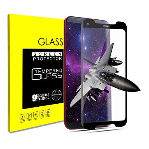 Google Pixel 2 XL Screen Protector, [Full Coverage] [Anti-Scratch] [Anti-Fingerprint] [Bubble-Free] HD Tempered Glass Screen Protector for Googel Pixel 2XL Black