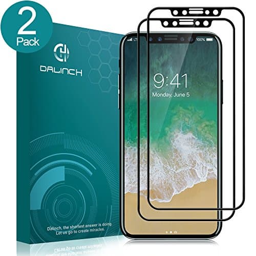 iPhone X Screen Protector, Dalinch Premium iPhone X 3D Tempered Glass Screen Protector[Bubble Free] [Full Coverage]3D Glass Film for iPhone X (clear, iphone X)