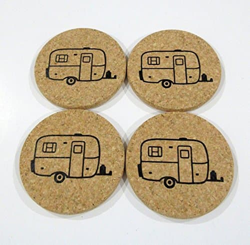 Scamp Camper Cork Coasters