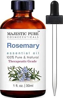 Majestic Pure Rosemary Essential Oil, Highest Quality with 30% 1,8-Cineole & 20% Camphor, 1 fl oz