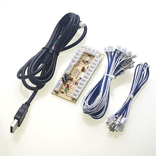 Reyann Zero Delay Arcade USB Encoder PC to Joystick For MAME &amp; Raspberry Pi Retropie Projects (2Pin - 4.8mm) by Reyann