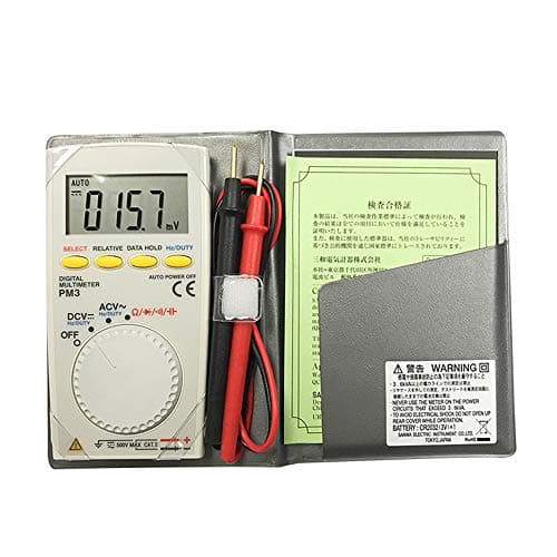 Digital Multimeter PM3 Digital Multimeter Pocket Type Resistance Capacitance Frequency Duty Cycle Continuity Test MJZHXM