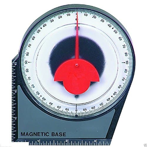 Dial Gauge Angle Finder Magnetic Protractor with Conversion Chart Polycast
