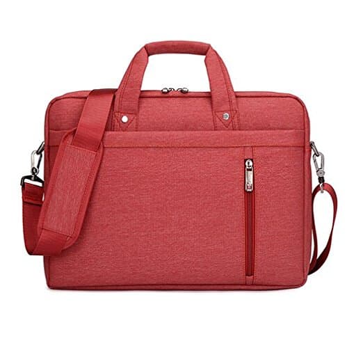 AOAUTO(TM) Nylon Computer Laptop Solid Notebook Tablet Bag (12inch, red)