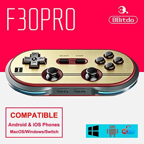 8Bitdo F30 PRO Wireless Bluetooth Controller Dual Classic Video Game Joystick Gamepad For Android/ iOS/ Windows/Mac OS/Switch