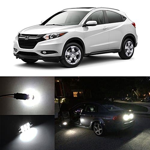 D15 Lighting White LED Interior Package Kit + Reverse + License Plate Light For 2016-2018 Honda HRV (12 Pieces)
