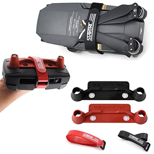 2PCS Upgrade Version Transmitter Controller Stick Thumb Protective Clip Rocker for Dji Mavic Pro + 2pcs Fixed bandage