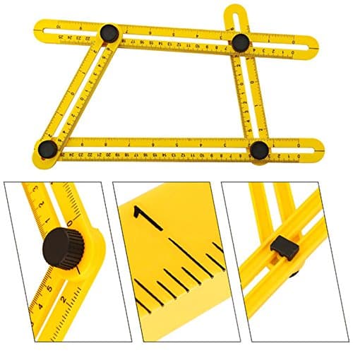 Angle Ruler Multi Angle Measuring Ruler Multi Angle Measuring Tool Angle Template Tools for Men Angle Expert Multi Angle Ruler Ultimate Template Tool Universal Angularizer Ruler 10 Inch