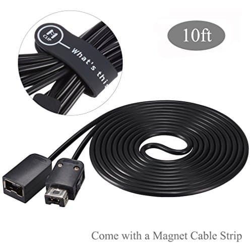 Punasi 10ft NES Controller Extension Cable + Cable Manager for Nintendo Mini NES Classic Edition Controller