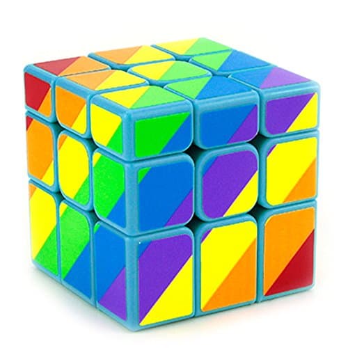MUMU Store Yongjun Ranging Third Order Cube Rainbow Mirror Shaped Cube Blue