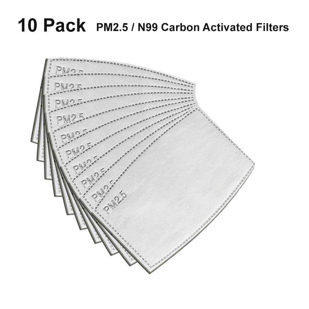 10PCS PM2.5 Activated Carbon Filter Replaceable Anti Haze Filter Paper for Face Cover