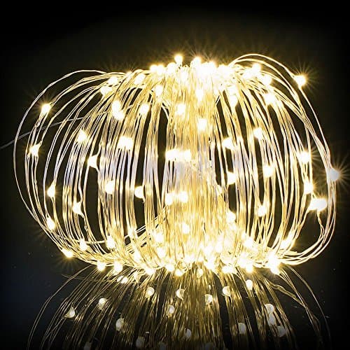 Dolucky Solar String Lights, 150 LED Outdoor Starry String Lights, Copper Wire Lights Ambiance Lighting for Outdoor, Party, Garden, Home, Dancing, Christmas Party[WarmWhite] by Dolucky