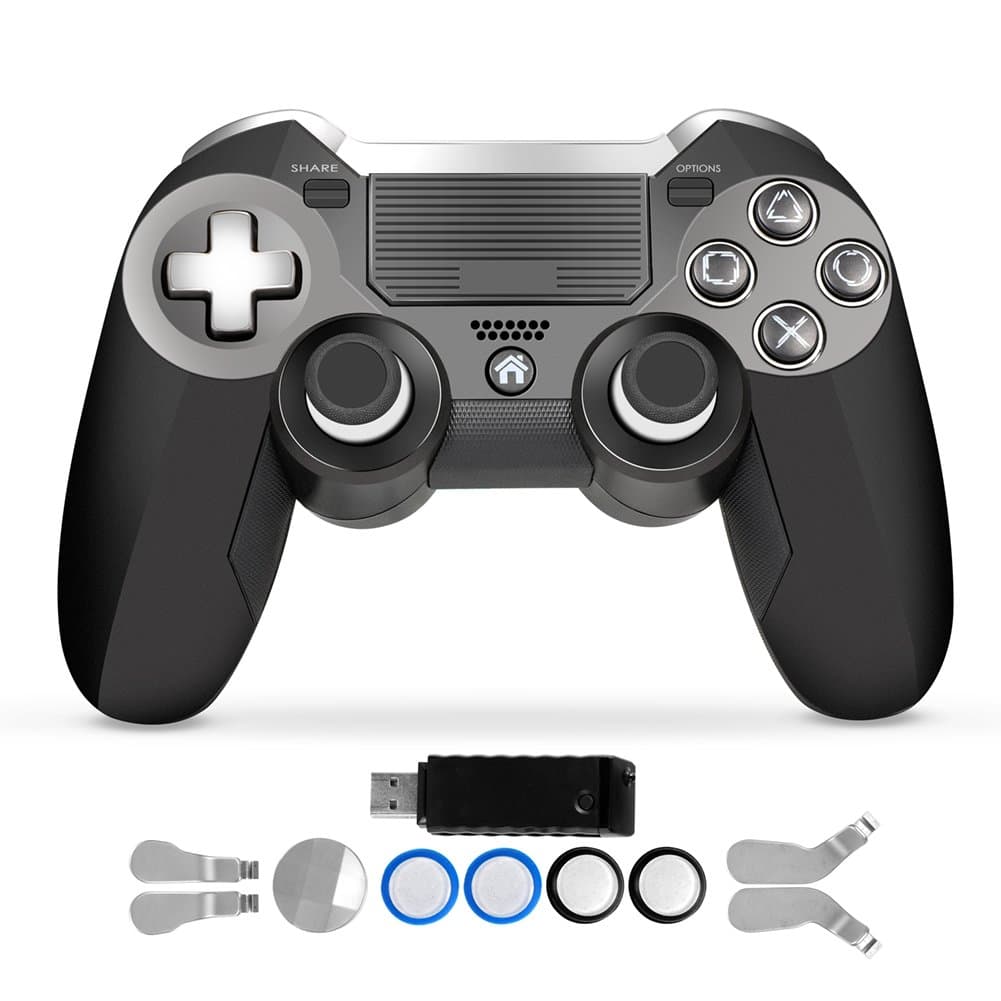 PS4 Controller,Modded Dual Vibration Elite PS4 2.4G Wireless Game Controller with Paddles Joystick for Play Station 4 Video Gaming Console