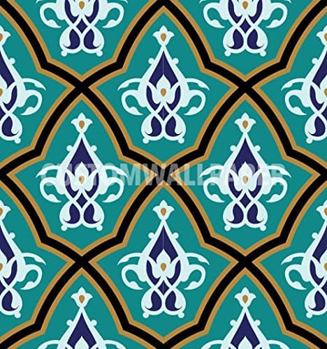 Moroccan Palace Patterned Wallpaper by CustomWallpaper.com