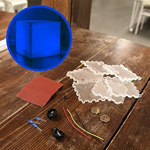 Kitables DIY Night Light Cube Kit (Blue) - A Fun and Easy Project to Light Up Your Night