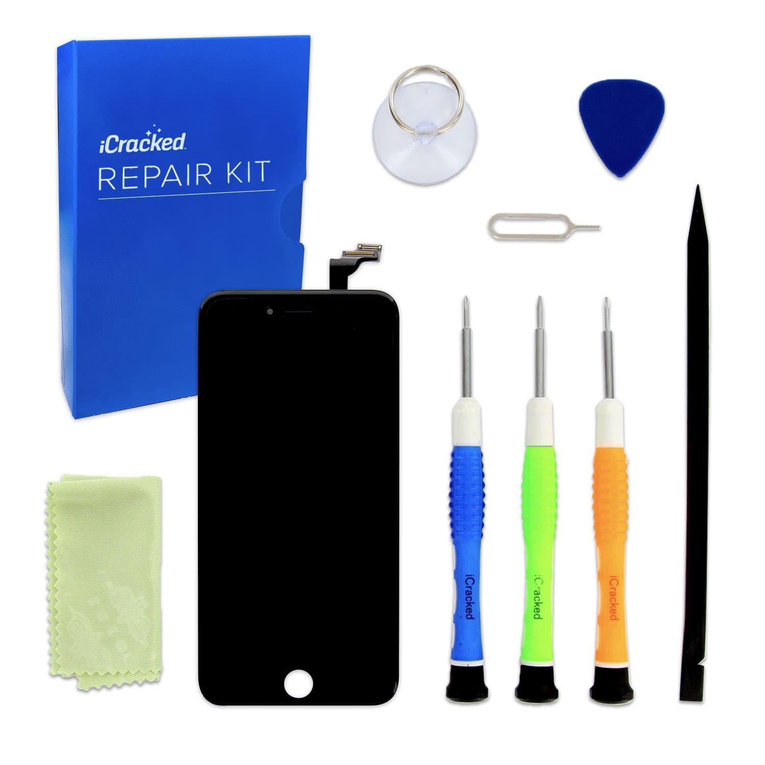 iCrackediPhone 6 Screen Replacement Kit (Black)
