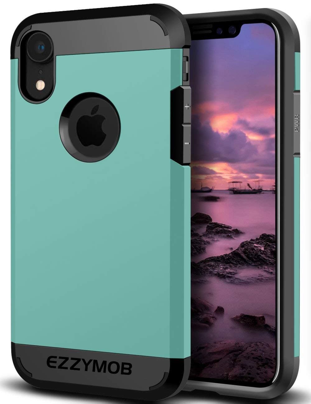 EZZYMOB iPhone X/XS Case, iPhone XS Max Case, iPhone XR Case [Ultra Hybrid] [Extreme Protection][Air Cushion Technology] Armor Case for Apple iPhone X series, [Anti-Scratch] [Shock Absorption]