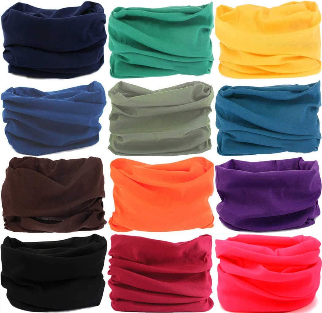 VANCROWN Headband Head Wrap Headwear Sport Sweatband 280 Patterns 12 in 1 Magic Scarf 12PCS 9PCS & 6PCS