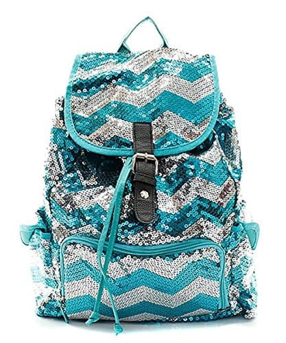 Fashion Chevron Sequin Backpack