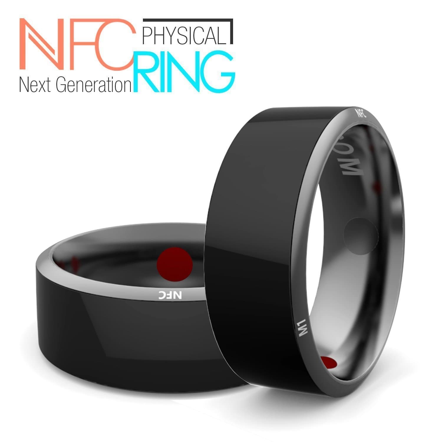 R3 Smart Ring,Netronic Newest Magic Smart Ring,Titanium NFC Ring Universal For All Android Windows iOS NFC Cellphone Mobile Phones-Size7