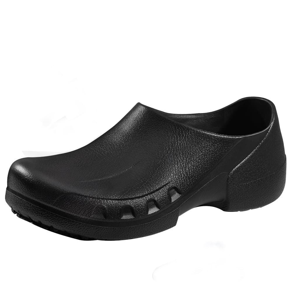 Slip Resistant Chef Clogs for Kitchen Non Slip Work Mule Shoes for Men Black