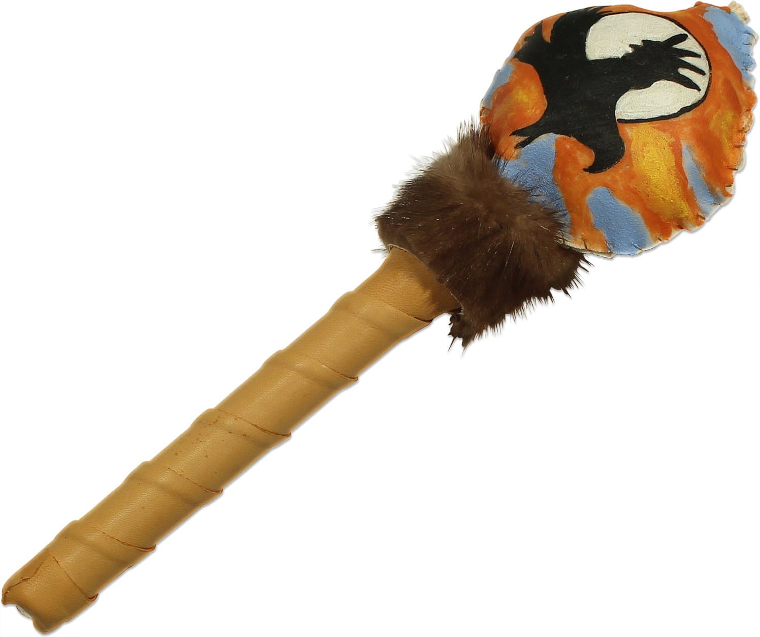 Rawhide Eagle Silhouette Rattle-Tan