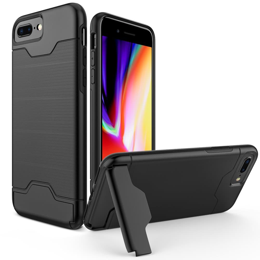 20PCS iPhone 6 Plus Case, iPhone 6s Plus Case, Cirso Shockproof Heavy Duty Full Protective Cover with Kickstand Dual Layer Wallet Design Case for Apple iPhone 6/6s Plus (Black)