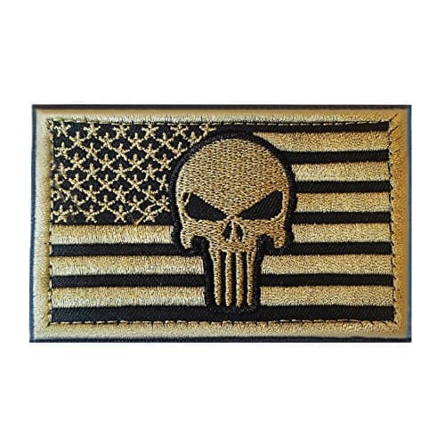 Tactical Patch - American flag with Punisher