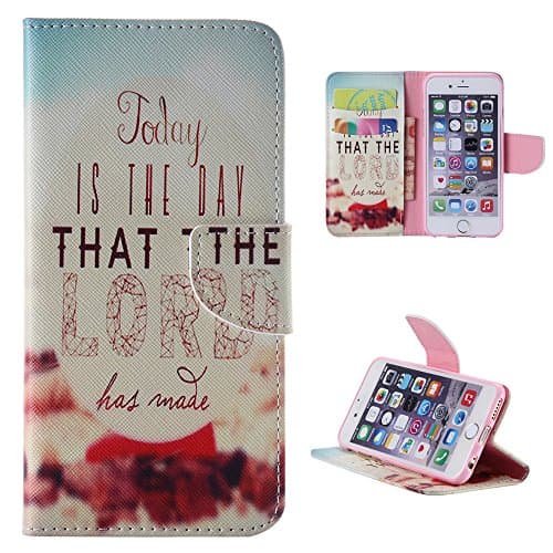 6 Case,iphone 6 Case,iphone 6s Case,leather Flip Credit Card Wallet Phone Case Magnetic Clasp for Apple iPhone 6 iPhone 6S