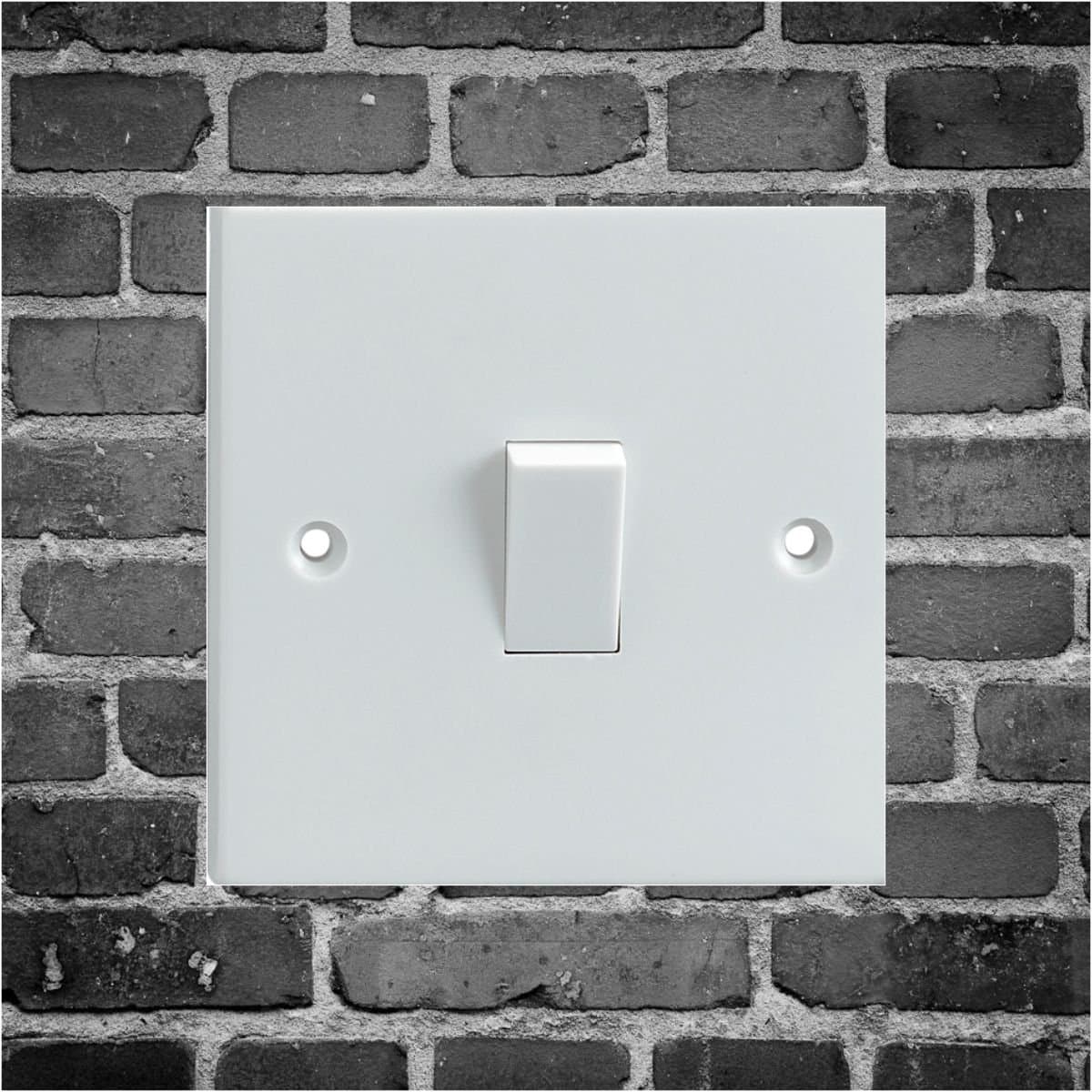 Decalarama Dark Brick Pattern Electrical Light Switch Surround Printed Vinyl Sticker