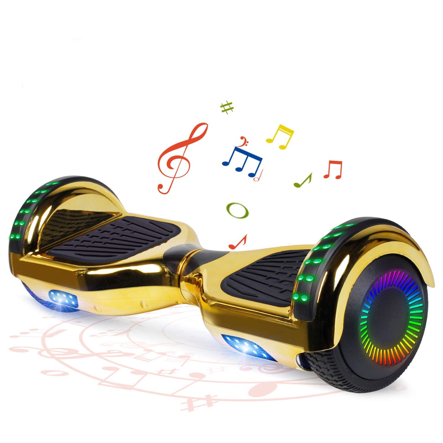 FLYING-ANT Hoverboard, 6.5 Inch Self Balancing Hoverboards with Bluetooth and Flashing LED Lights, Hover Board for Kids Teenagers