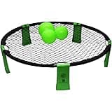 BOCHAMTEC Strikeball 3 Ball Game Kit - Include Playing Net, 3 Balls, Carring Bag, Rule Book-Drawstring Bag,Played Indoors/Outdoors, Lawn, Beach, Park, Gift for 14+Teens, Adults, Family