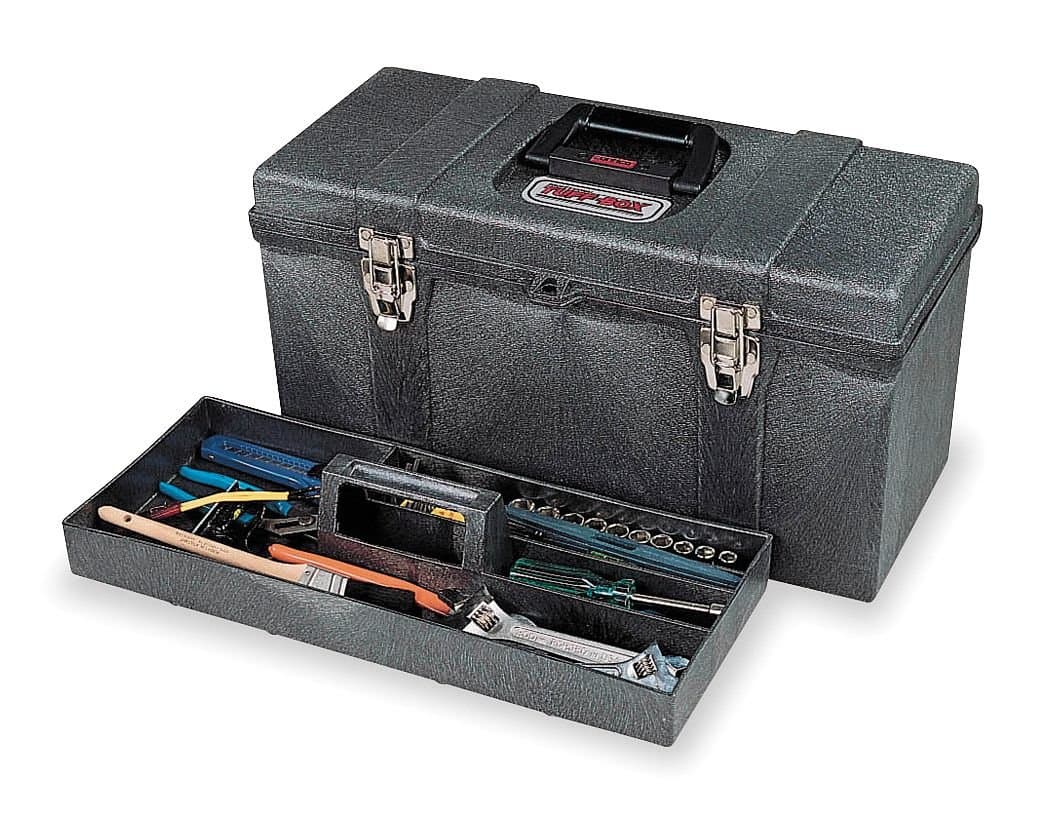 20" Portable Tool Box, Black